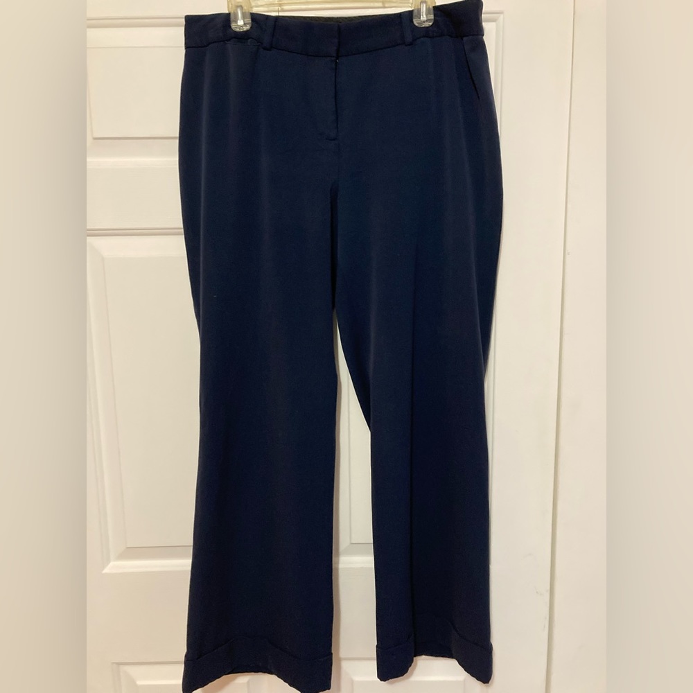 Lane Bryant Women’s Trousers. Navy Blue size 16